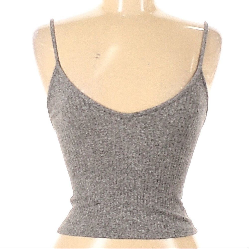 BRANDY MELVILLE HEATHER GRAY SPAGHETTI STRAP ONE SIZE TANK TOP CAMI